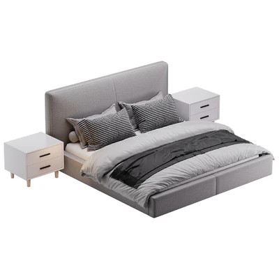 Italian minimalist bed — Ver 3