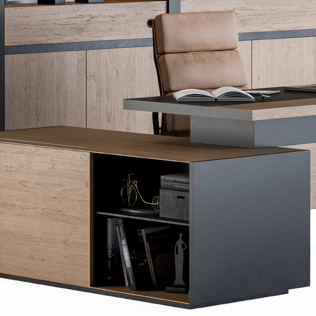 Office Furniture - Manager Set 09 — Скачать
