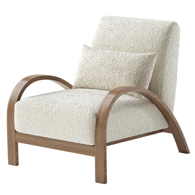Boucle Bentwood Armchair — Ver 4