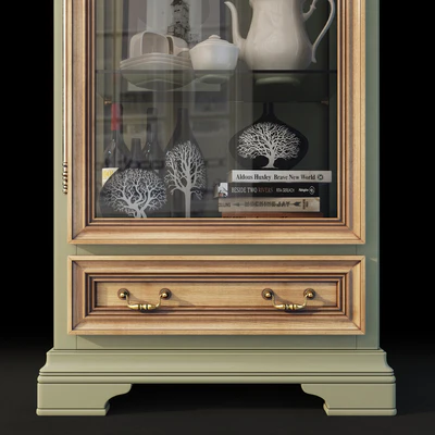 Cabinet bookcase. Showcase Belfan Olivia — Ver 5