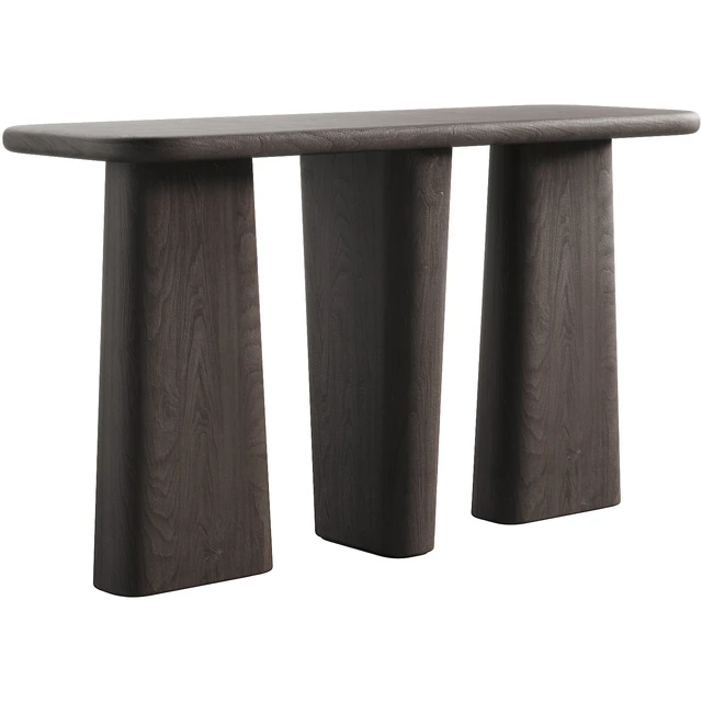 135 Kalle Sculptural Oak Console japandi style 3 colors — Скачать