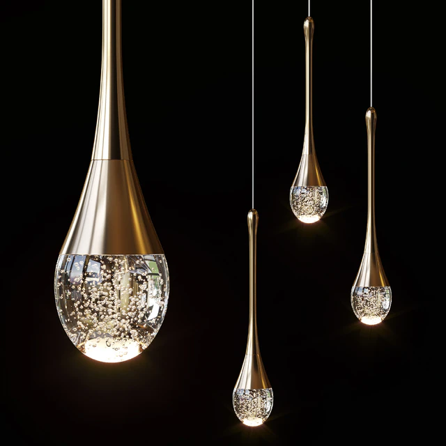 Pendant lights Mettasha Chandelier 1 and 3 lamps — Descargar