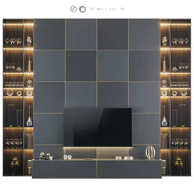 TV Wall Set 18 — Ver 1