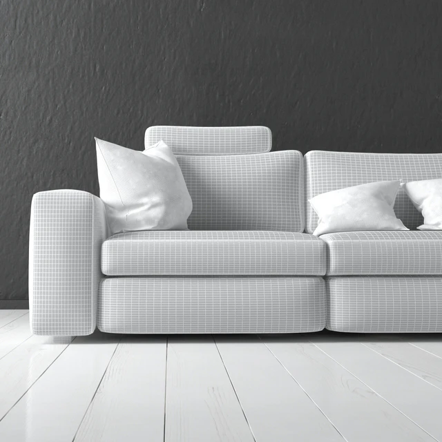 Sectional fabric sofa. — Descargar