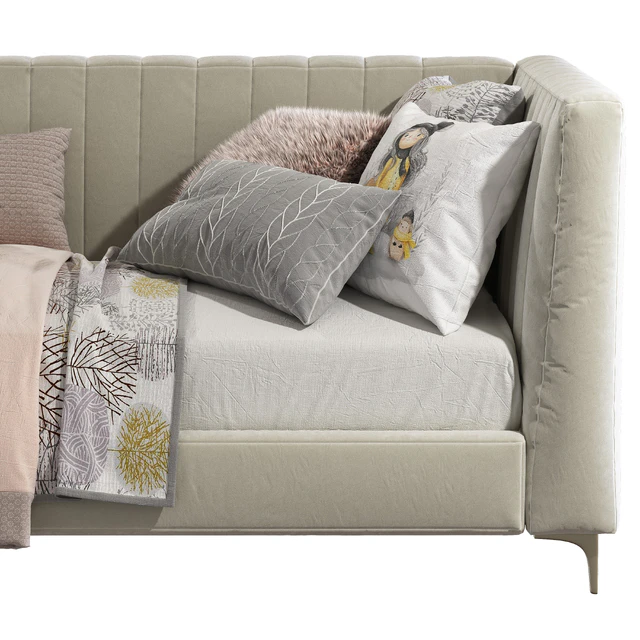 Bed sofa Avalon Channel Stitch Upholstered Daybed — Descargar