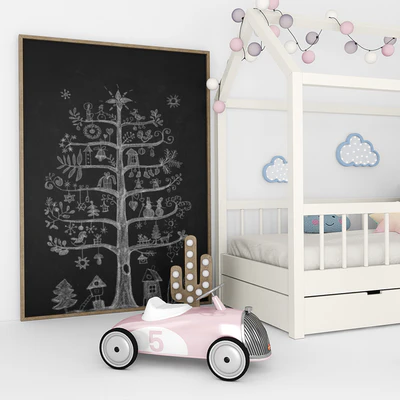Bed "house" with a set of accessories for a nursery 2 — Ver 2