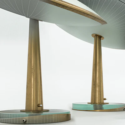 Max Ingrand Fontana Arte Disco Table Lamp — Ver 2