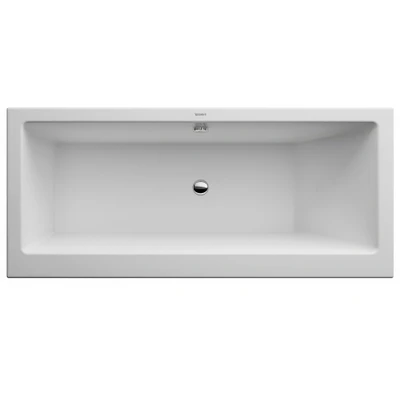 vero bathtub with one backrest slope by duravit — Скачать