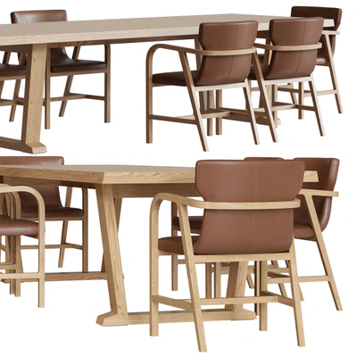 Maxalto Fulgens chair and Intoto table — Ver 4