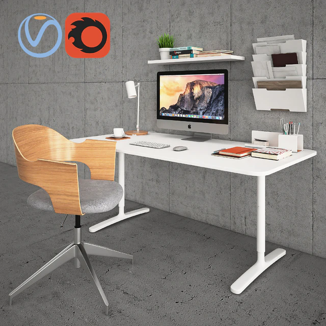Bekant Desk with Fjallberget — Descargar