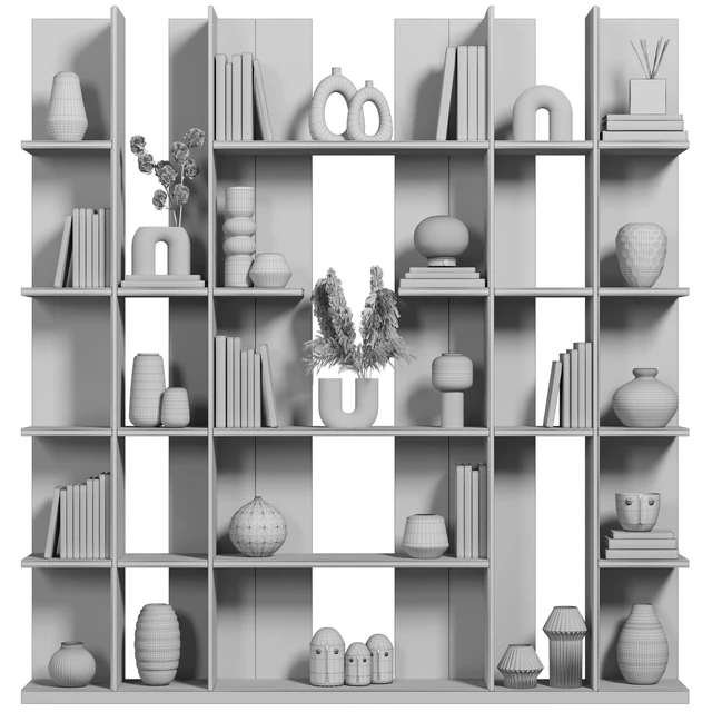 Cabinet with shelves 080 — Descargar