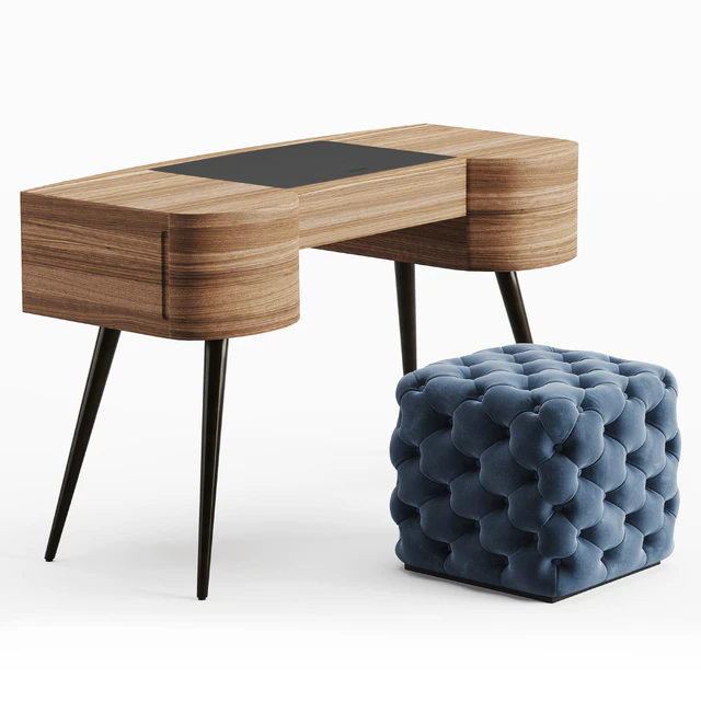 Porada Micol dressing table and Alcide pouf — Descargar