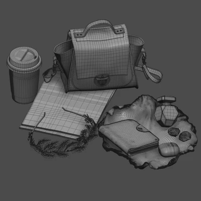 Decor set with jewelry and bag — View 2