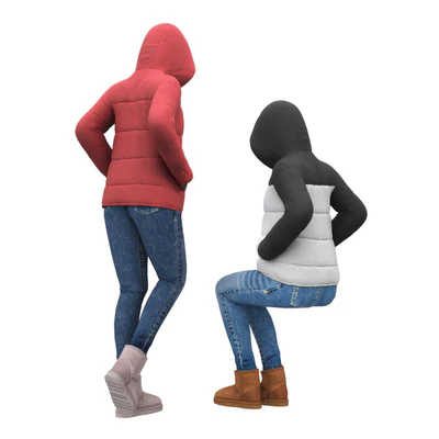 Girl in a jacket with a hood — Ver 2