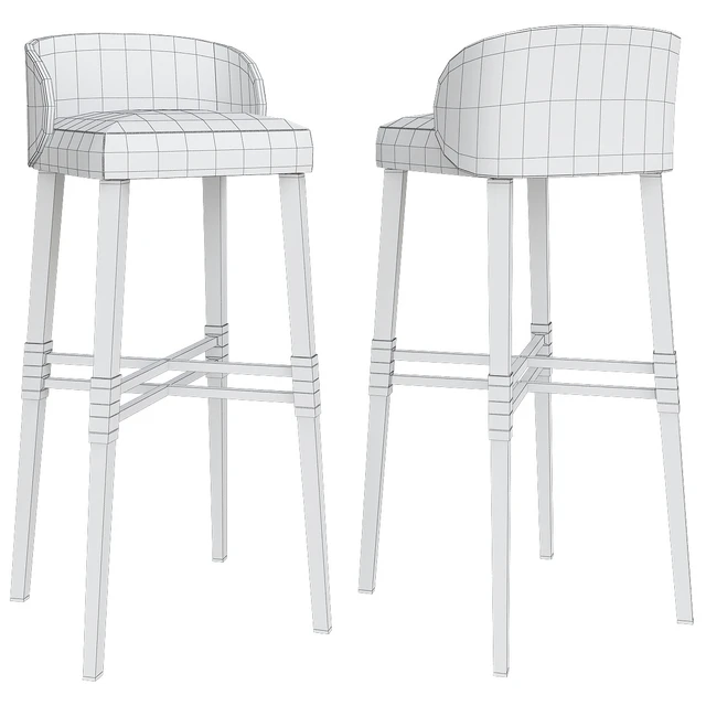 Bar Stool - Minotti — Descargar