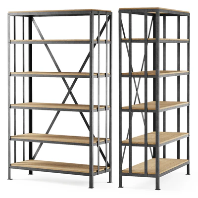 Metal rack middle / Стеллаж металлический средний — Вид 1