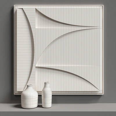 Relief WHITE PARTS SQUARE — Ver 3
