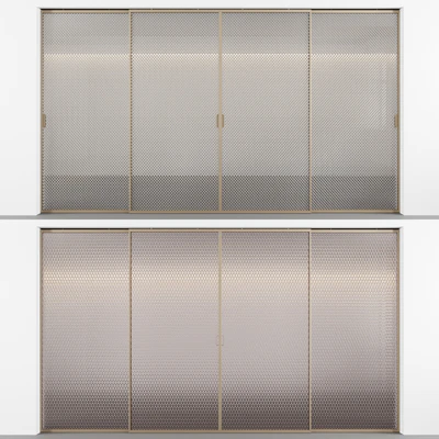 Sliding doors with embossed glass No. 3 — Ver 1
