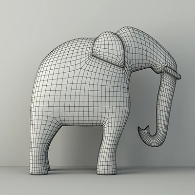 Vintage Indian Solid Wood Elephant — Ver 2