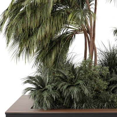 Outdoor Garden set bush and Tree - Garden Set 944 — Ver 3
