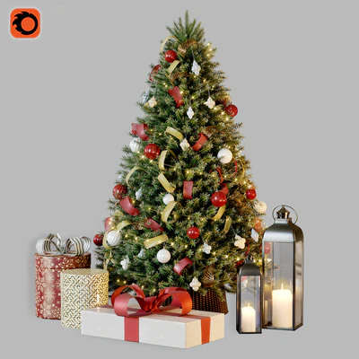 Christmas tree with decor 1 — Ver 1