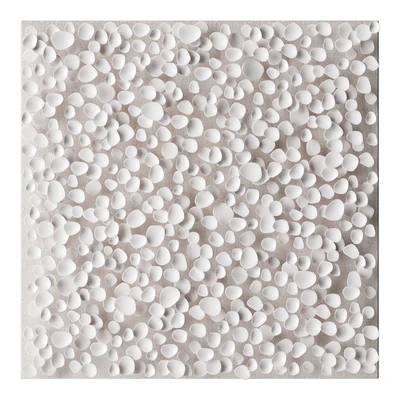Art canvas with white petals — Ver 2