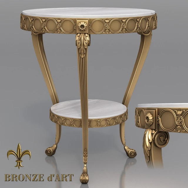 Столик  Feuillage 1117 от  Bronze d'Art — Скачать