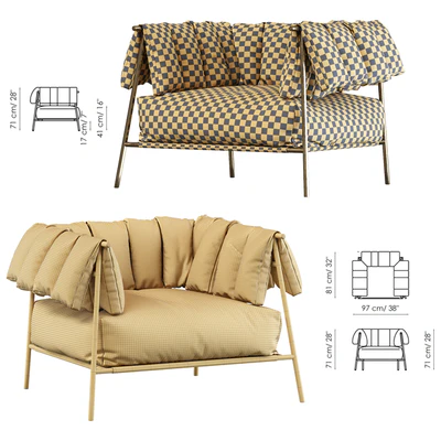 Armchair tirella by bonaldo — Ver 3