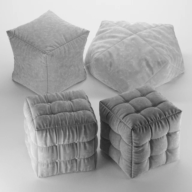 Soft fabric poufs — Descargar