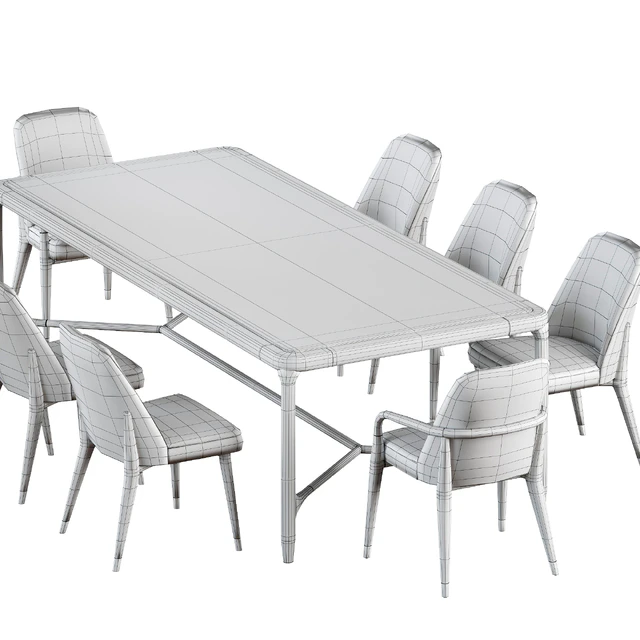 Ulivi Lise chair and ELISEE RECT table — Скачать
