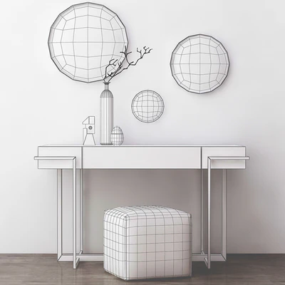 VANITY - Toilet table (low poly) — Вид 2