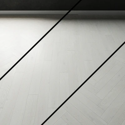Parquet oak Coswick. Inspire CRYSTAL WHITE Bleached — Ver 1