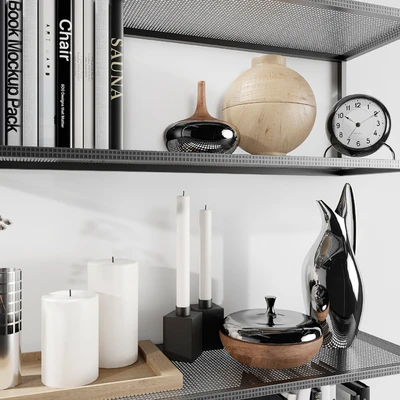 Shelves Kristina Dam with decorative filling — Ver 3