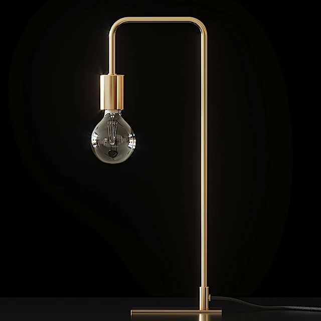 Cb2 - Antique Brass Arc Table Lamp — Descargar
