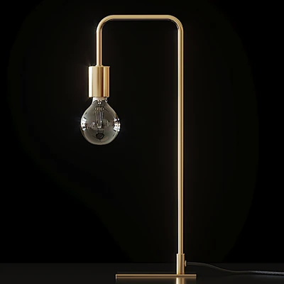 Cb2 - Antique Brass Arc Table Lamp — Ver 3