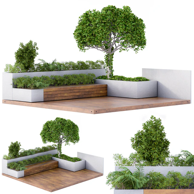 Roof Garden Furniture Seating and Garden Set — Descargar