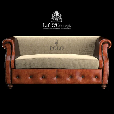 ДИВАН POLO BROWN LEATHER — Вид 1