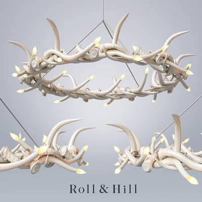 Roll &amp; Hill / Chandelier - 27 Antler Ring — Ver 1