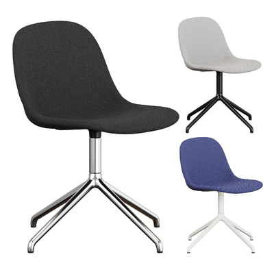 Muuto Fiber Fabric Side Chair Plastic Swivel Base — Ver 3