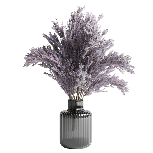 bouquet dry lavender vase glass — Descargar