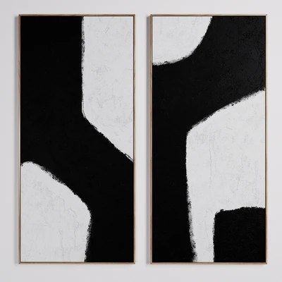 Set wall paintings Dopio, AM.PM LaRedoute — Вид 1