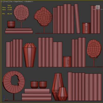 Decor shelf set 4 — Ver 4