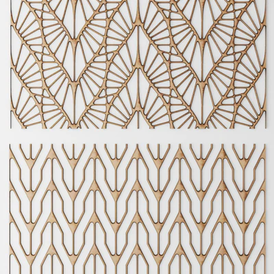 Set. The grille panel.Lattice, panel, pattern, art, abstraction, decorative, interior, wall decor — Ver 3