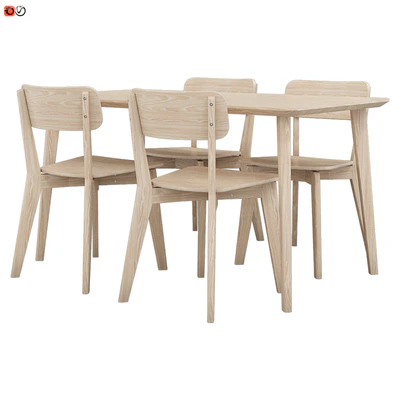 Table and chair IKEA LISABO — Ver 1