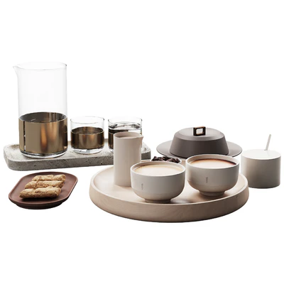 432 eat and drinks decor set 10 coffee & water carafe kit serving 01 — Вид 4