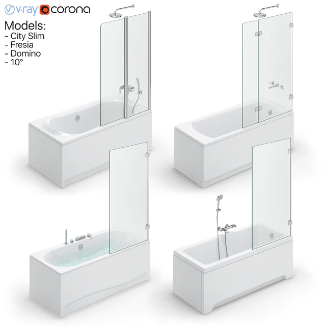 Bath set Ravak set 118 (City Slim, Fresia, Domino, 10 °) — Descargar