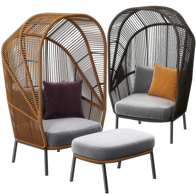 Cocoon Rilly chair by Dedon — Descargar