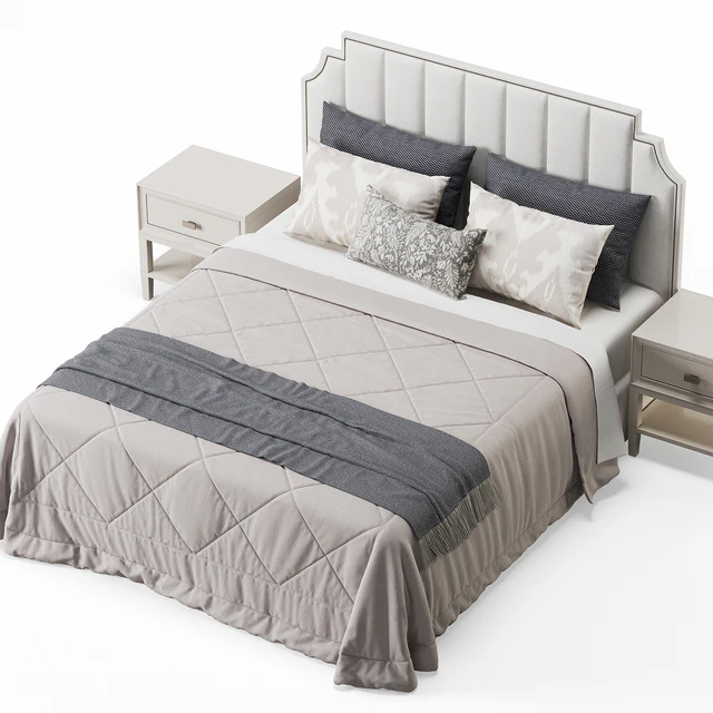 Princeton Step Rectangular Upholstered Bed — Скачать