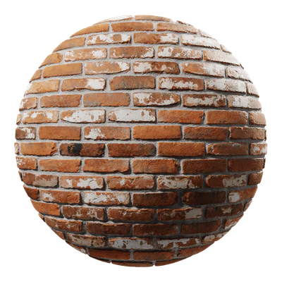reclaimed running bond brick wall texture orange — download
