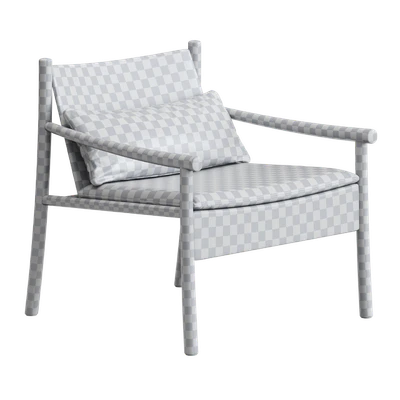 Armchair Arper Kata Japandi Style — Ver 3